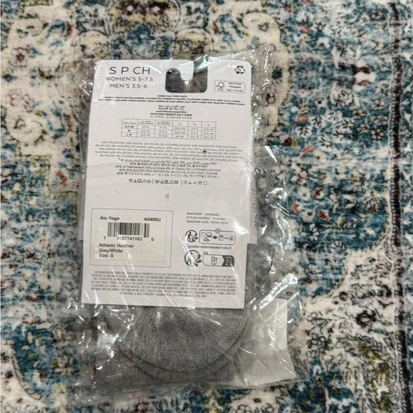 ALO Unisex Half-Crew Throwback Sock Sz S - Picture 8 of 8